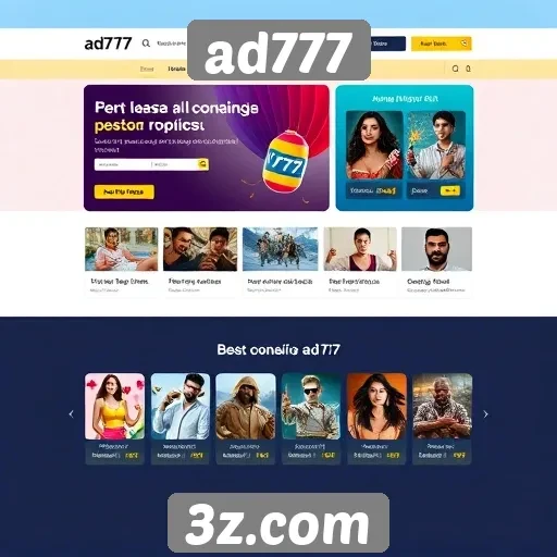Usabilidade da interface do usuário do site ad777