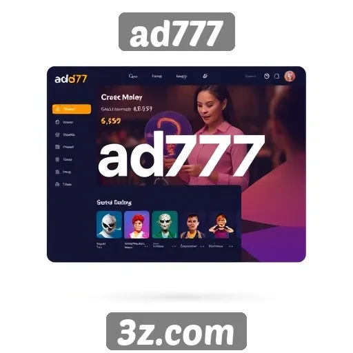 interface do usuário do ad777 é intuitiva e moderna